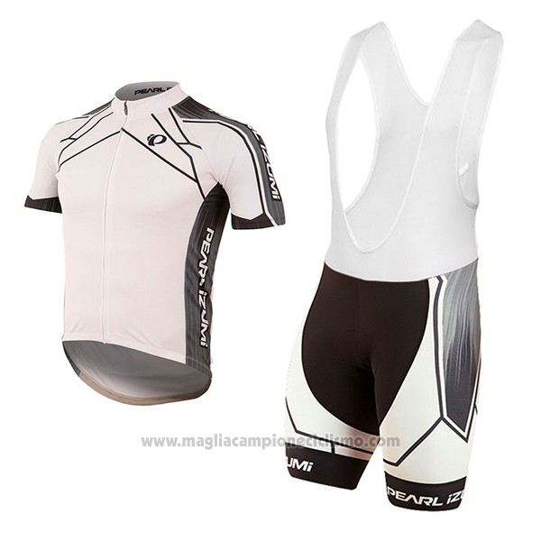 2017 Abbigliamento Ciclismo Pearl Izumi Bianco Manica Corta e Salopette